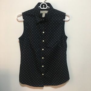 Banana Republic Sleeveless Bottom-down Top